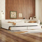 Whisen Letto Imbottito Queen Size con Piattaforma e Porte USB dal Design Elegante