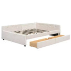 Whisen Letto Imbottito Queen Size con Piattaforma e Porte USB dal Design Elegante