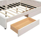 Whisen Letto Imbottito Queen Size con Piattaforma e Porte USB dal Design Elegante