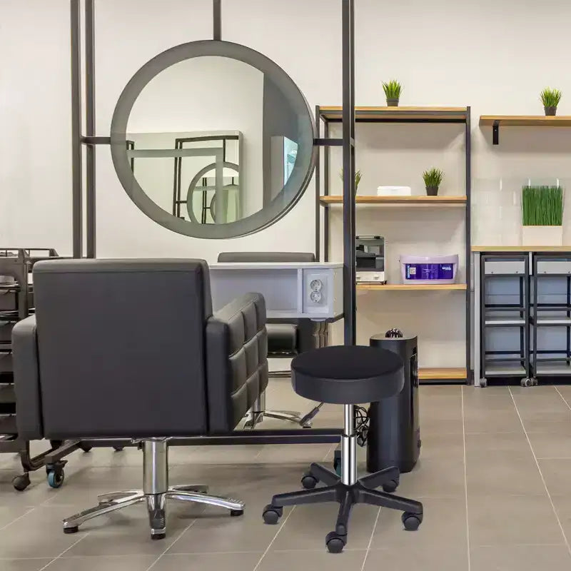 Sgabello Girevole Idraulico Regolabile in Altezza per Salone, Spa, Negozio, Massaggi, Medico, Lavoro o Ufficio