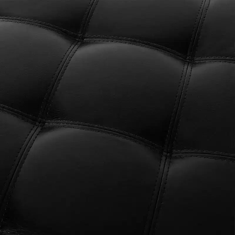 GDFStudio Rigby Pouf Contenitore Rivestito in Similpelle con Bottoni trapuntati in Stile Contemporaneo