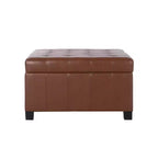 GDFStudio Rigby Pouf Contenitore Rivestito in Similpelle con Bottoni trapuntati in Stile Contemporaneo