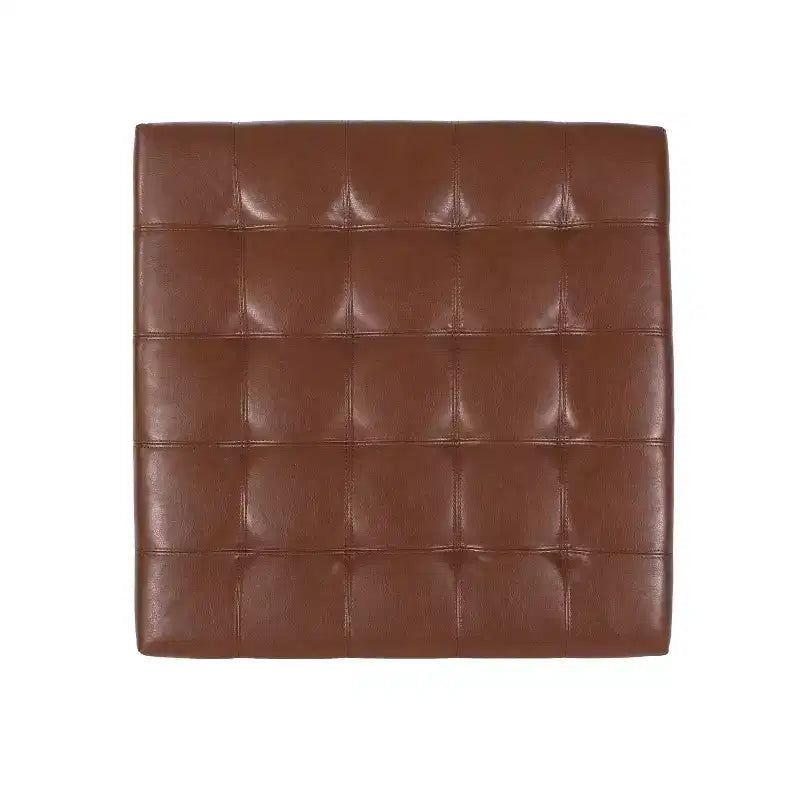 GDFStudio Rigby Pouf Contenitore Rivestito in Similpelle con Bottoni trapuntati in Stile Contemporaneo