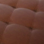 GDFStudio Rigby Pouf Contenitore Rivestito in Similpelle con Bottoni trapuntati in Stile Contemporaneo
