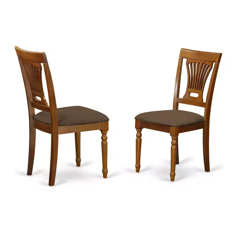 Set tavolo da pranzo Belmont Portland con tavolo a 18 ante e sedie da cucina, marrone sella