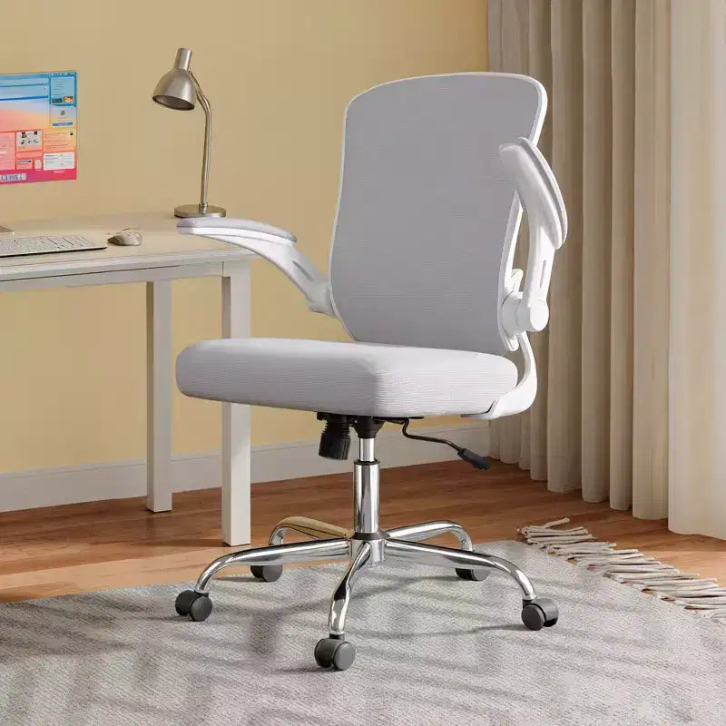 GALAXHERO Sedia da Ufficio Ergonomica, Sedia da Scrivania con Schienale in Rete, Braccioli Ribaltabili e Supporto Lombare Regolabile