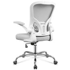 GALAXHERO Sedia da Ufficio Ergonomica, Sedia da Scrivania con Schienale in Rete, Braccioli Ribaltabili e Supporto Lombare Regolabile