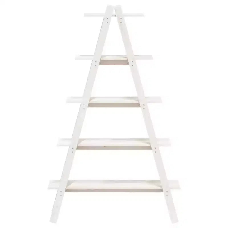 vidaXL Scaffale a 5 Ripiani Autoportante a Forma di A Libreria Espositiva in Legno Massello di Pino