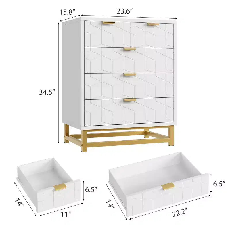 Cassettiera per camera da letto, cassettiera nera a 5 cassetti con gambe in metallo, organizer moderno e spazioso per soggiorno o ingresso