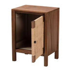 bali & pari Comodino in legno Holitz Bayur noce/marrone chiaro: altezza 21.7", nessun assemblaggio richiesto