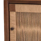bali & pari Comodino in legno Holitz Bayur noce/marrone chiaro: altezza 21.7", nessun assemblaggio richiesto