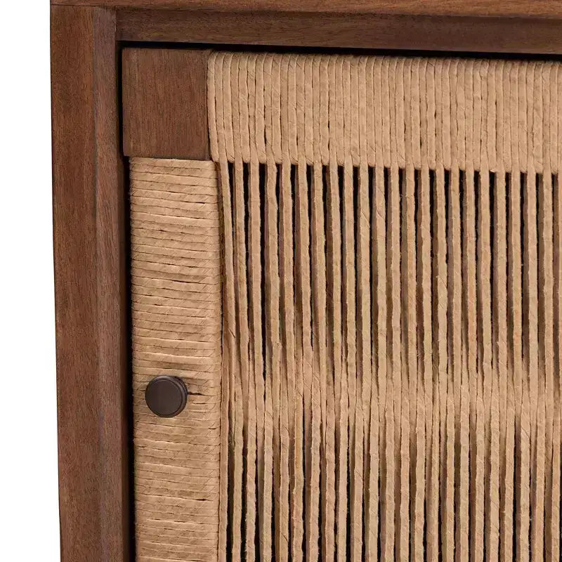 bali & pari Comodino in legno Holitz Bayur noce/marrone chiaro: altezza 21.7", nessun assemblaggio richiesto