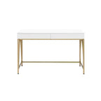 Toeletta 50" Lightmane Finitura Bianca Lucida e Oro