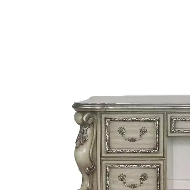 Toeletta Dresden vintage bianco osso da 63"