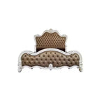 Letto matrimoniale "Eastern King" Versailles II da 99" con borchie e testiera trapuntata