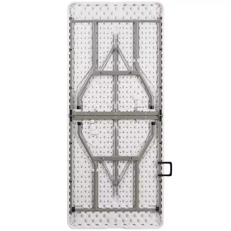 Flash Furniture Tavolo Pieghevole per Banchetto ed Eventi in Plastica Bi-Fold da 6 Piedi con Maniglia per il Trasporto